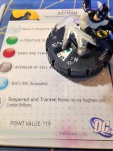 Miniaturas HeroClix - Batman -= Casi Nuevo=- con tarjeta de estadísticas - Pose única - Imagen 1 de 1