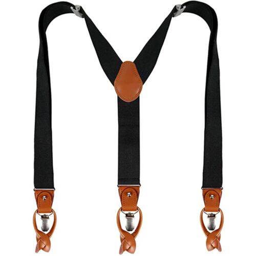 Unisex Suspenders Button Y-Back Daily Adult Party Band Adjustable Elastic Mens