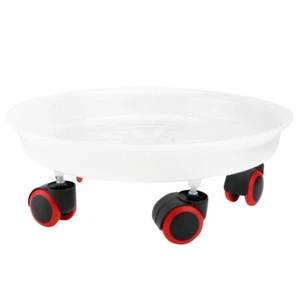 Movable Plant Holder Plant Pot Dolly Plant Stand Wheels Moving Plant Pot Saucer - Afbeelding 1 van 12