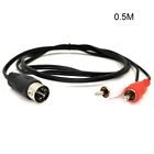 5 Pin Din Plugs Male To 2Rca Male Converter Cable Adapter For Electrophonic Bang