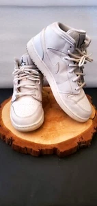 Nike Air Jordan Sneakers Mid Triple White Sz 7Y 554725 110 Shoes High Top Shoes - Picture 1 of 9