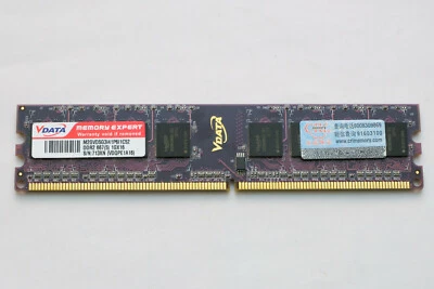 RAM VData 1GB desktop DDR2 667 PC2-5300 - Immagine 1 di 2