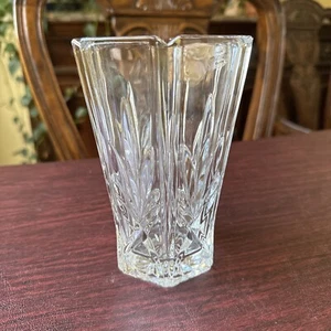 Gorham Crystal Vase, Clear Lead Crystal, 6.5" Tall, Wide Mouth, Avon, 1987 NWT - Picture 1 of 8