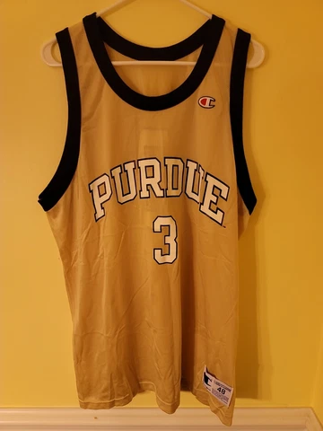 Vintage 90's Champion Purdue Boilermakers Basketball Jersey Men's Sz 48 USA Made Cover