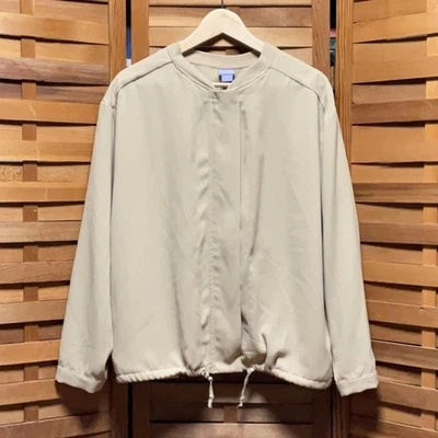 Laura Scott Tan Jacket Women L Coat Polyester Zipper Closure Waist Cinch - Image 1 of 4