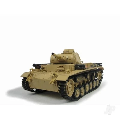Heng Long 1:16 German Tauch Panzer III RC Tank 2.4GHz+Shooter+Smoke+Sound) - Image 1 of 4