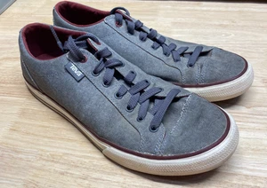 Teva Mens 11 Roller Washed Sneakers Canvas Shoes Lace Up Gray Casual - Picture 1 of 11
