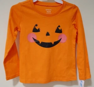 NWT Carter's Jack-O-Lantern Halloween Top Girl's Size 3T - Picture 1 of 2