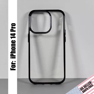 Funda para iPhone 14 Pro - Transparente Diamante | Marco Púrpura | Ajuste Ajustado - Flexible - Imagen 1 de 8