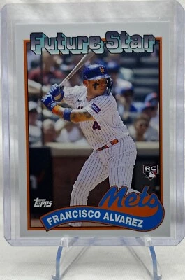 2023 Topps TBT - Francisco Alvarez Future Star RC - New York Mets #105 - Image 1 of 2