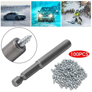 100PCS  Anti-slip Screw Stud Wheel Tire Nail For Auto Motorcycle SUV ATV Truck r - Picture 1 of 9
