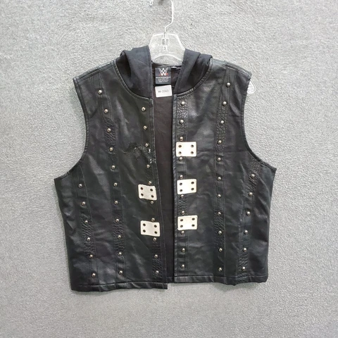 WWE Men Jacket Small Black Hoodie AJ Styles The Phenomenal One P1 Studded READ Cover