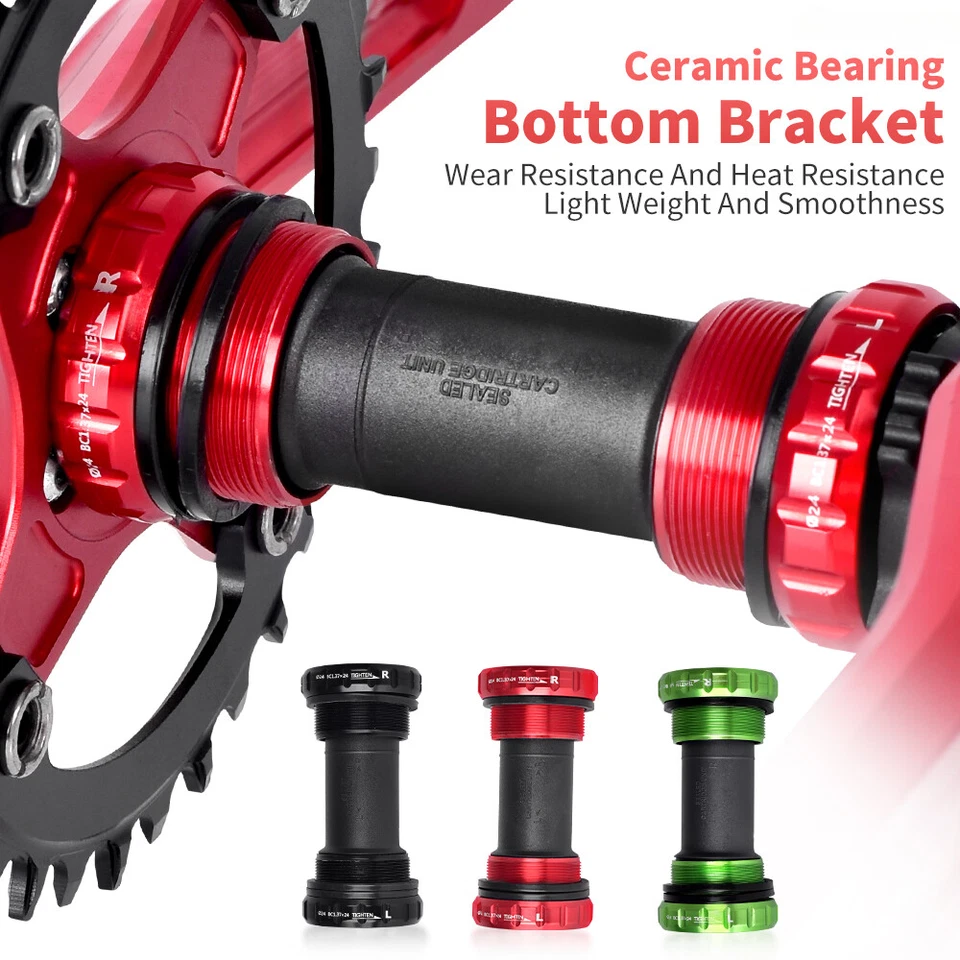 BB91 Soporte inferior BSA 68/73 mm para MTB Bicicleta de carretera Bielas Eje de bicicleta Piezas Foto 1 de 4