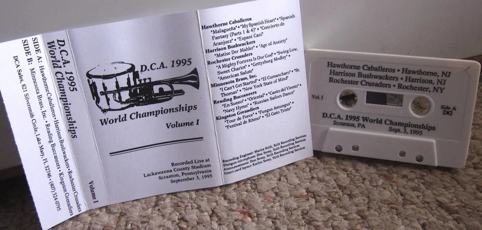 DCA 1995 World Championships cassette tape Hawthorne Caballeros 1995 Minnesota - Image 1 of 1