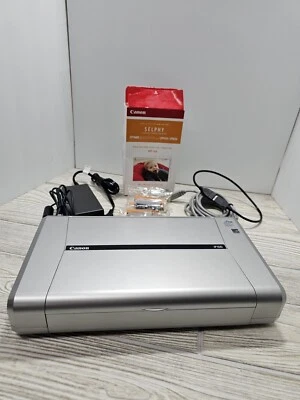 Canon PIXMA iP100 Inkjet Photo Bluetooth Mobile USB Printer W Paper - Image 1 of 4