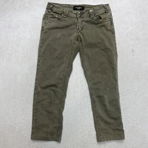 Vintage Christian Dior Denim Jeans Women's 29 Gray Olive Studded Actual 29 x 24 - Picture 1 of 16