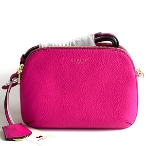 RADLEY Dukes Place Pink Leather Medium Crossbody Shoulder Bag - New With Tags - Picture 1 of 9