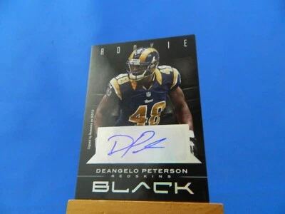 Deangelo Peterson Panini Black 2012 RC Rookie Autograph Auto /199 - Image 1 of 2
