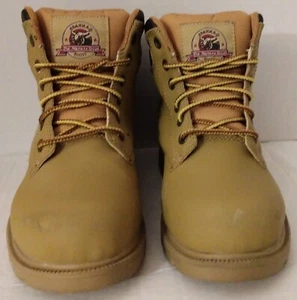 Brahma Steel Toe Work Boots for Women Size 6, Color Wheat, Pre-Owned - Picture 1 of 7