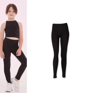 SF Mini Kids Sports Leggings SM064 - Children Active Bottomwear Skin-fit Pants - Picture 1 of 5