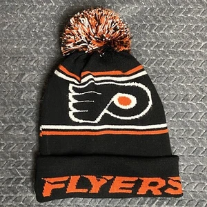 Pear Sox Beanie Philadelphia Flyers Hats Puff Hockey Knit Hat Cap Toboggan USA - Picture 1 of 4