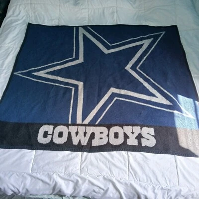 Cobertor macio grosso Dallas Cowboys Cowboys estrela azul/cinza - Imagem 1 de 4