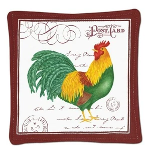 Alice's Cottage Baumwolle Duft Gewürzt Becher Matte Untersetzer Hahn Türkis - NEU - Bild 1 von 2