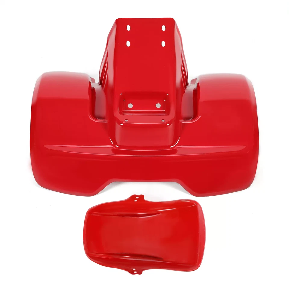 Guardabarros delantero y trasero pintado de plástico rojo nuevo para Honda ATC70 1978-1985 Foto 1 de 4