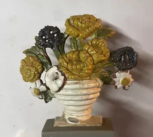 Antique Hubley Doorstop Flower Pot #315 - Picture 1 of 4
