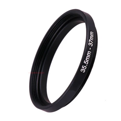New 35.5mm to 37mm Stepping Step-up Metal Filter Adapter Ring 35.5mm-37mm Black  - Image 1 of 4