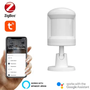 Smart Tuya Zigbee Human Body Infrared PIR Sensor With Foot Stand Motion Detectio - Picture 1 of 12