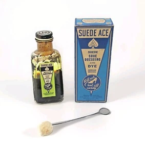 Botella de vidrio marrón medio tinte ace de gamuza de colección en caja industrial #US6 - Imagen 1 de 7