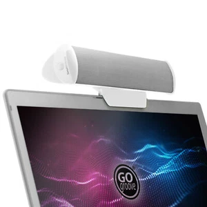 USB Laptop Computer Speaker with Clip-On Portable Soundbar Design - Picture 1 of 9