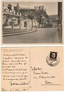ROVERETO - TRENTO - PIAZZA DEL PODESTA' E CASTELLO - VIAGG. 1940 -95274- - Imagen 1 de 1