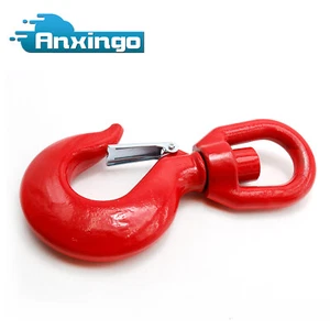 5T-15T G80 Locking Swivel Hook Heavy Duty Swivel Lifting Rigging for Hoisting - Picture 1 of 12