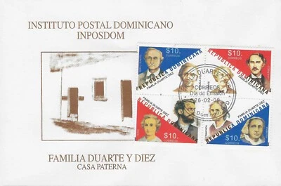Dominican Republic Duarte y Diez Family Tree Sc 1463 FDC 2009 - Image 1 of 2