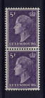 Luxembourg 1948 5F Violet Pair...Never Hinged Mint