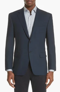 NUEVO Blazer Canali Azul Marino Calce Clásico Viaje Lana Resistente al Agua Talla 58 Nuevo con Etiquetas $1,850 - Imagen 1 de 19