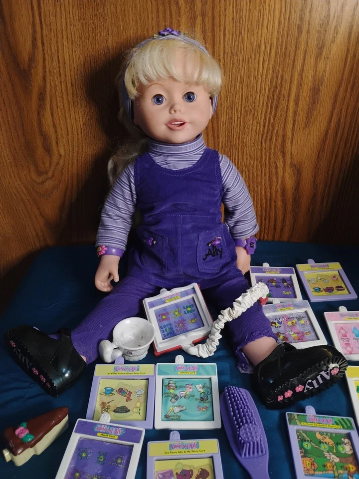 VINTAGE Amazing Ally Doll by Playmates w/ Accessories WORKS  - Image 1 of 4