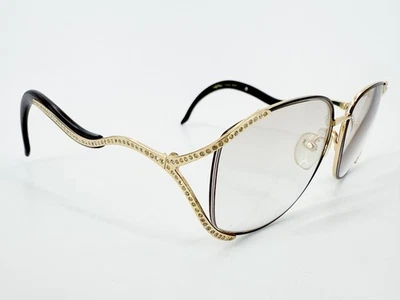 Caviar 2619 Eyeglasses FRAMES C24 Gold 59[]15-125 Jewels Black Japan L274 - Image 1 of 4