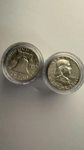 10 Franklin Half-Dollars – 90% Silver Bullion – 1949–1963 - Picture 1 of 6