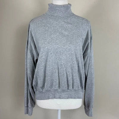 J.Crew Relajado Gris Brezo Cuello Tortuga Manga Larga Talla Pequeña Foto 1 de 4