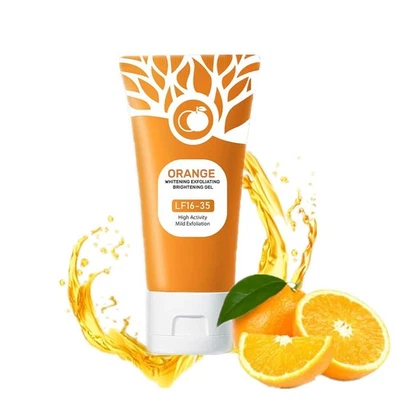Orange Enzymes Exfoliating Gel, Organic Face and Body Exfoliating Scrub Gel, - Image 1 of 4