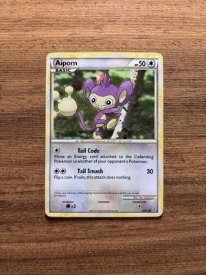 Aipom 43/95 HGSS: Unleashed Regular Common Pokémon Card TCG - Image 1 of 2