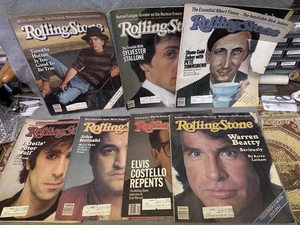 VTG Rolling Stone magazine 1982 Lot of 7 Belushi, Peter Wolf, Stallone & MORE - Bild 1 von 7