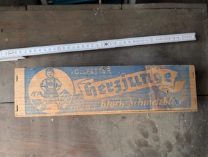 VOLLFETTER“, „Herzjunge“ und „Block Schmelzkäse Kiste - Bild 1 von 5