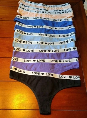 Damen String Tanga Set 10er String Panty Baumwolle Unterwäsche Slips Pants - Bild 1 von 4