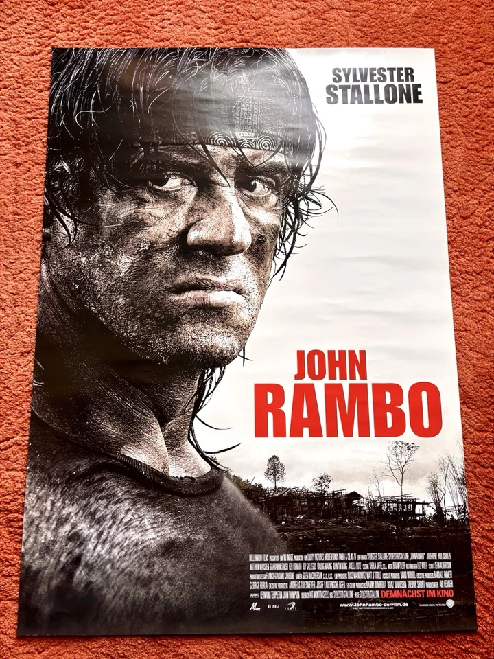 John Rambo Kinoplakat Poster A1, Sylvester Stallone, Rambo 4 - Bild 1 von 1