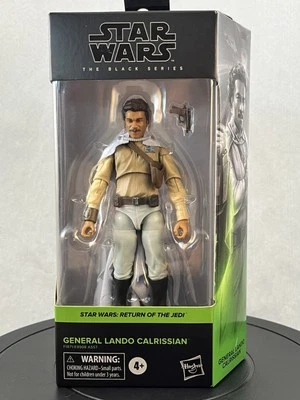 FIGURA DE ACCIÓN STAR WARS SERIE NEGRA 2021 SW:ROTJ GENERAL LANDO CALRISSIAN 1:12 Foto 1 de 4