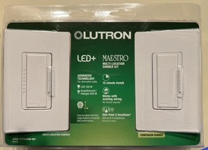 Lutron Maestro LED+ Digital Dimmer Kit weiß (MACL-153M) - Bild 1 von 5